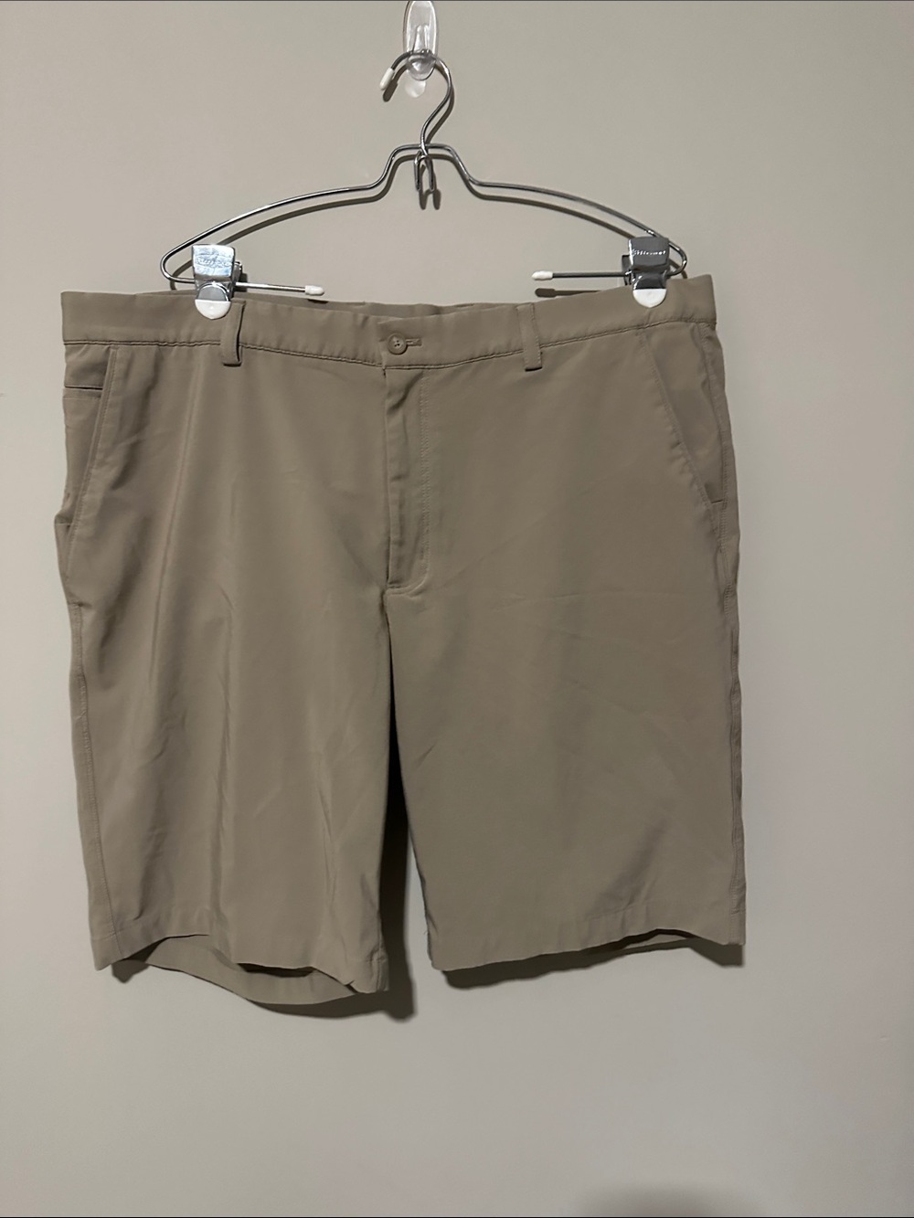 Men's Flat Front Shorts - Taupe